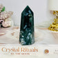 Moss Agate Druzy Tower 8.5cm