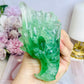 Green Fluorite Carved Dragon 11cm 464g