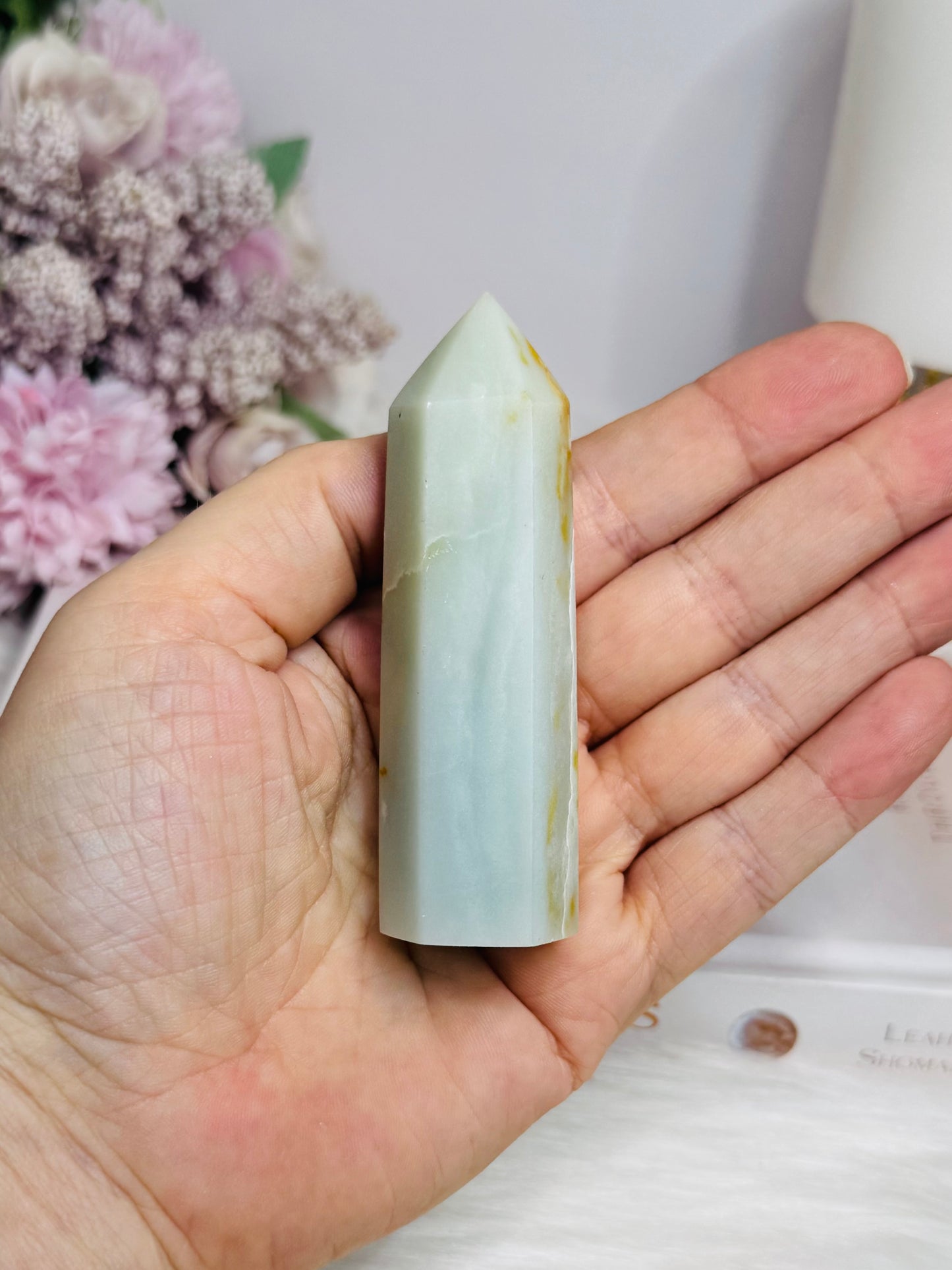 Sky Blue Quartz Tower 8.5cm