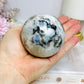 Large Rainbow Moonstone Sphere with Blue Flash 464g