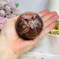 Large Football | Volcano Agate Sphere on Stand 336g