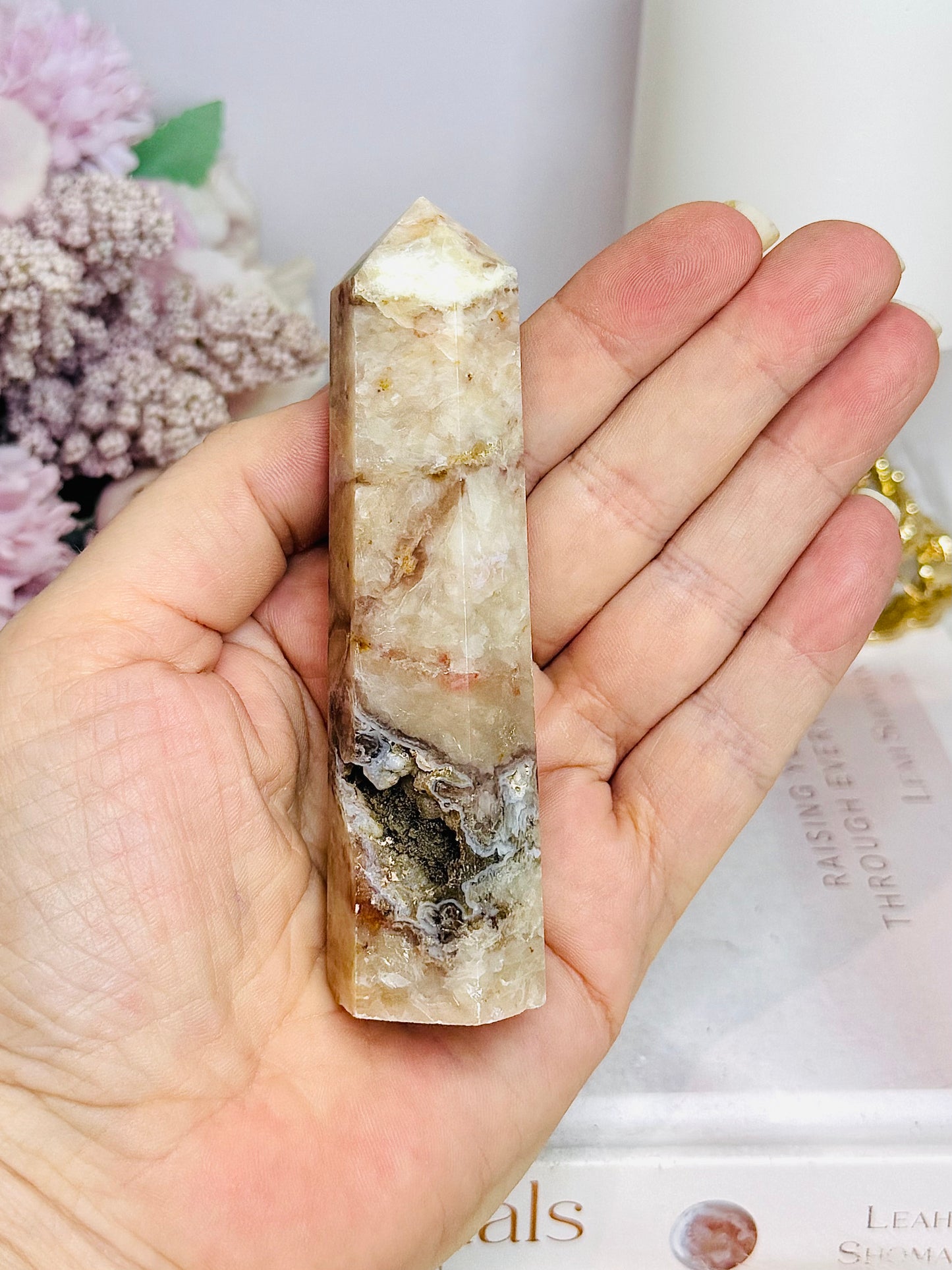Druzy Agate Tower 10cm