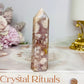 Pink Amethyst Druzy Tower 8cm