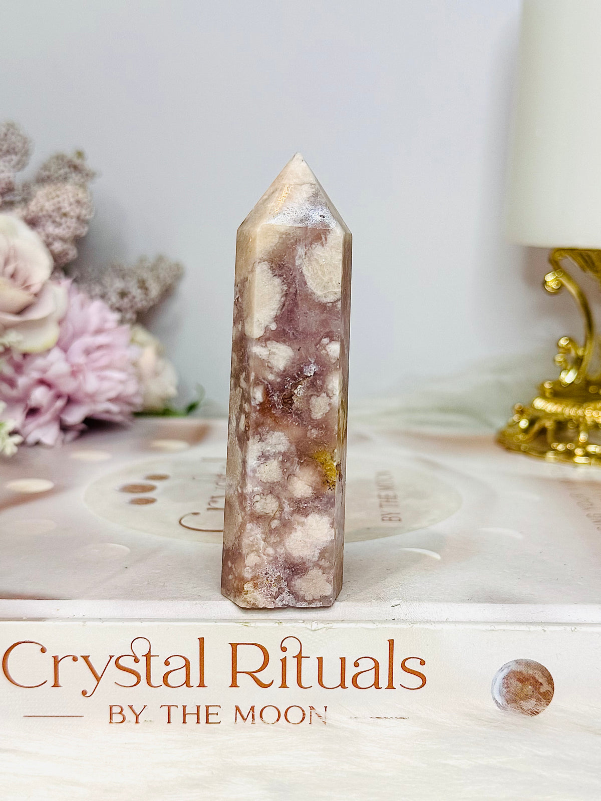 Pink Amethyst Druzy Tower 8cm