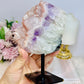 Rare Colour Large Amethyst Natural Freeform Cluster on Stand 17cm 1.12KG