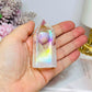 Chunky Clear Quartz Angel Aura Tower 7cm