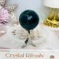Blue Fluorite Sphere on Stand 131g