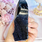 Beautiful Chunky 12cm Sparkling Blue Goldstone Synthetic Crystal