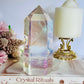 Chunky Angel Aura Glass Tower 15cm