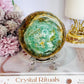 Huge Natural Glorious Variscite Sphere On Stand 802grams