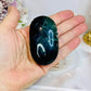 Chunky Fluorite Palm Stone (stand is display only) Reduced as chipped