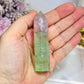 High Grade Watermelon Fluorite Tower with Rainbows 8cm