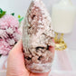Large Pink Amethyst Druzy Freeform From Brazil 13.5cm 458grams