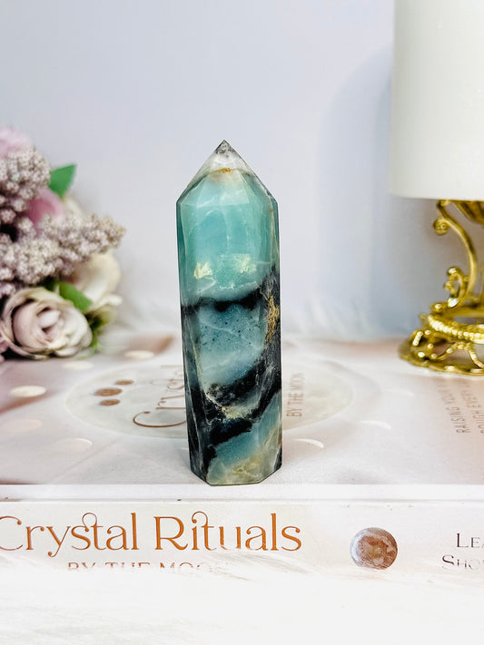 Sky Blue Quartz Tower 8.5cm