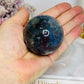 Blue & Green Moss Agate Sphere on Stand 207g