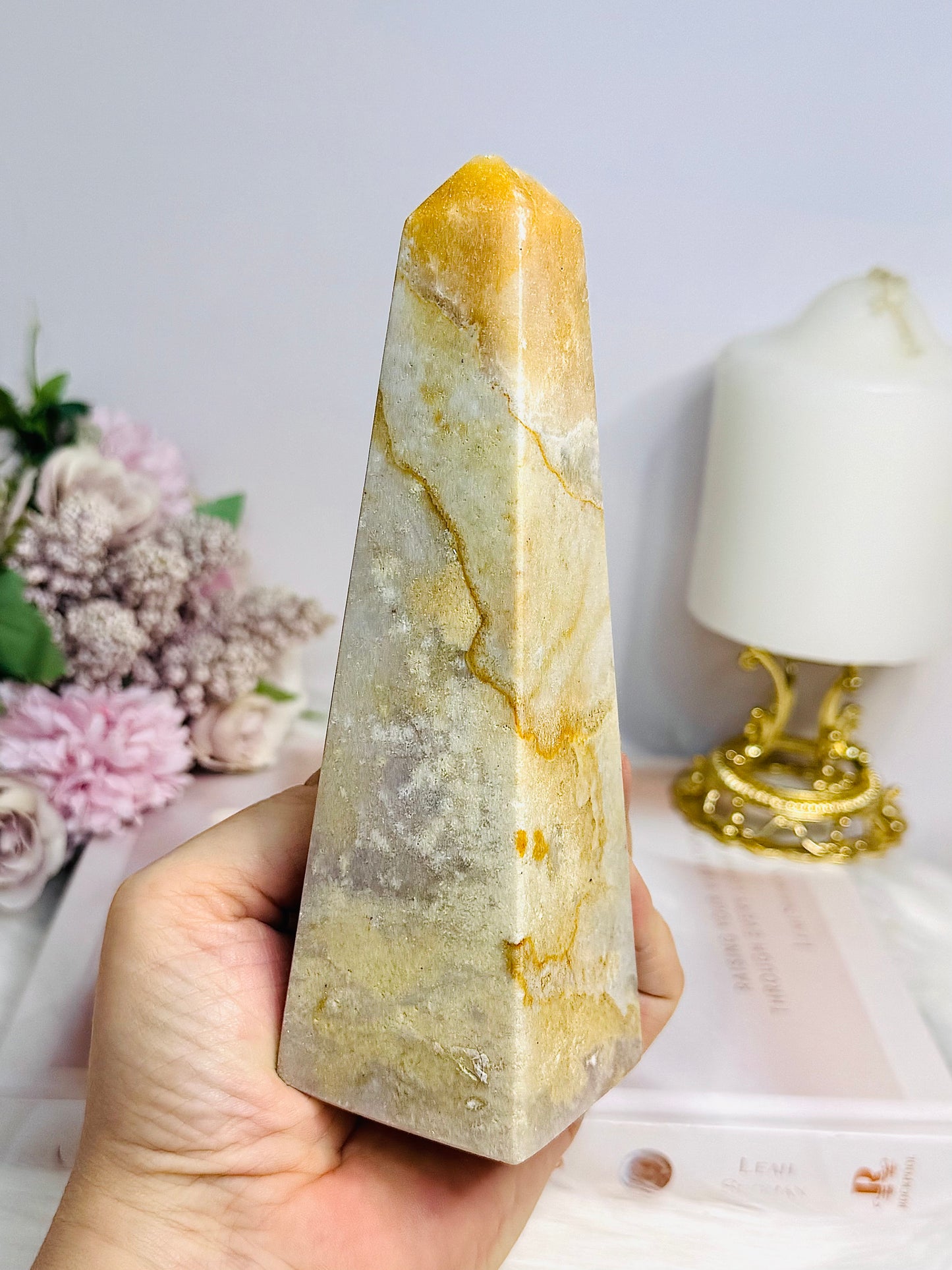 Large Pink Amethyst Tower | Obelisk 15.5cm Reduced as Imperfect Tip