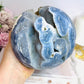 Huge Rare Natural Blue Coral Fossil Sphere 2.16KG