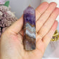 Amethyst X Mexican Agate Tower 10cm