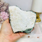 Fluorite Chunky Specimen with Matrix on Stand 711g