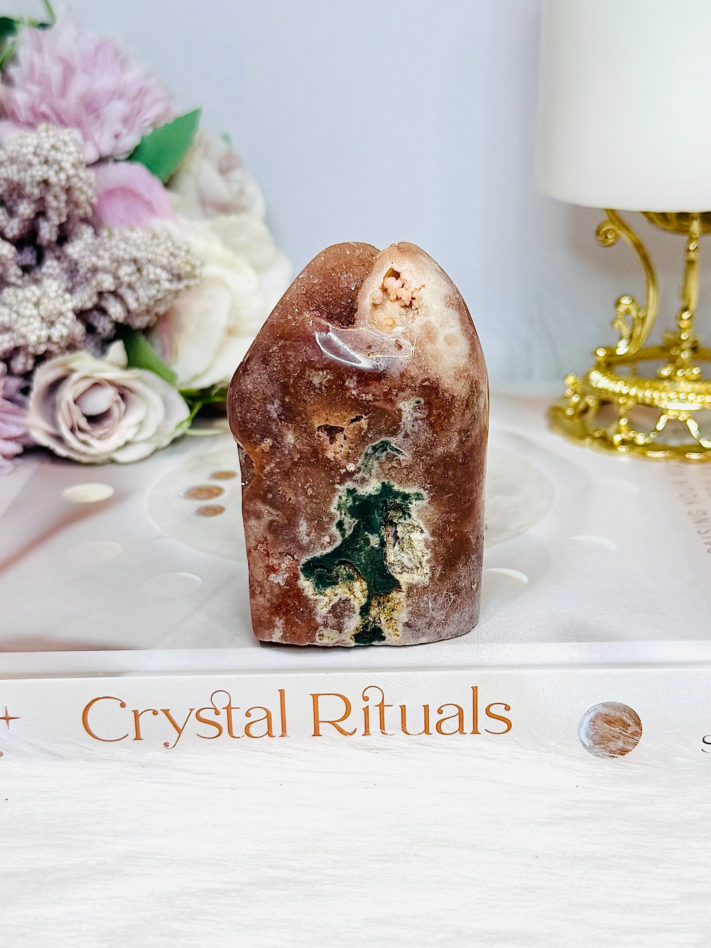 Druzy Pink Amethyst Freeform 181g 7cm