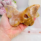 Gorgeous Carved 12cm Chunky Druzy Pink Amethyst Butterfly From Brazil