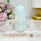 Caribbean Calcite Druzy Obelisk | Tower 9cm