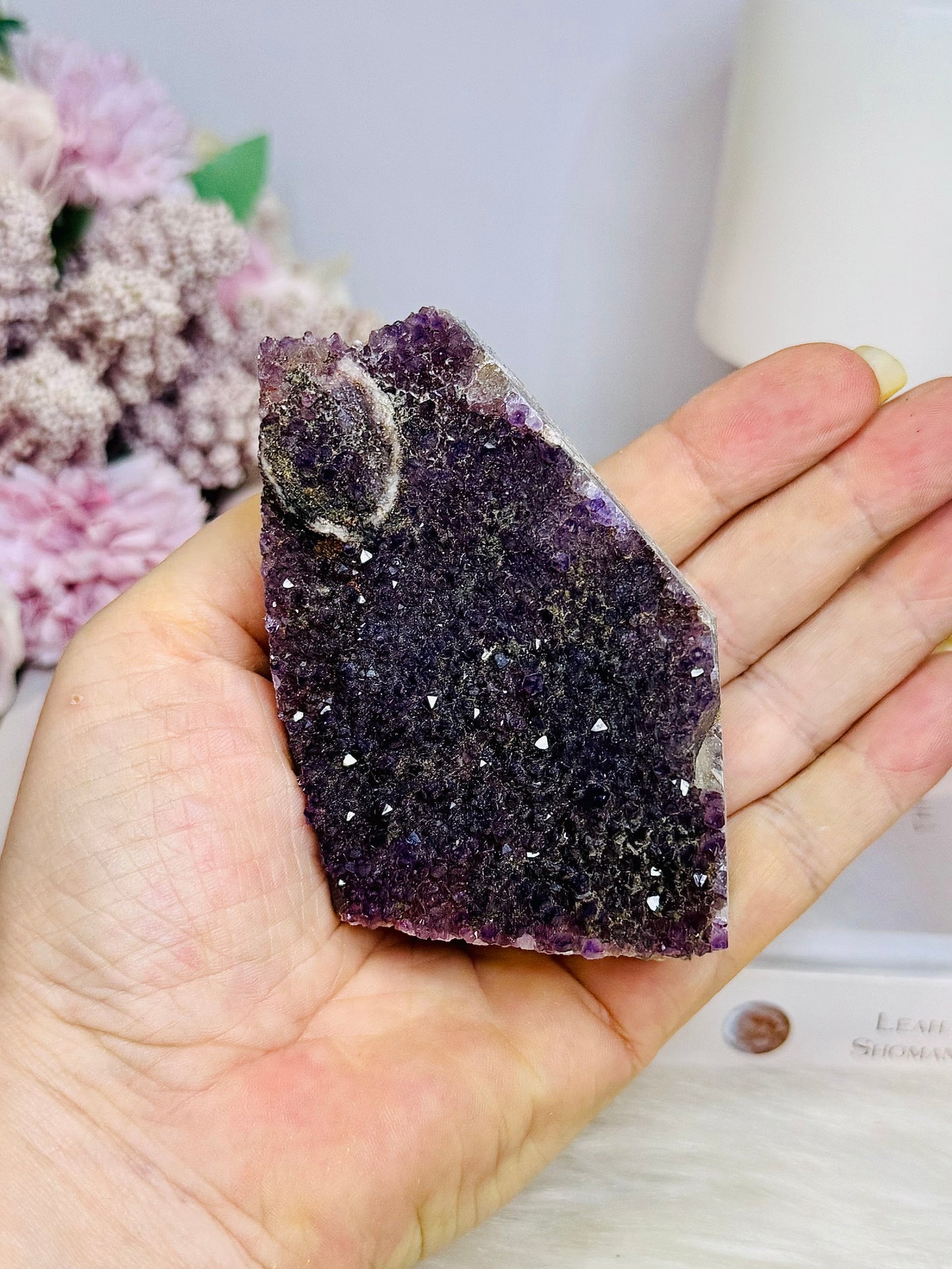 Amethyst Cluster Slab | Freeform 198g