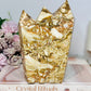 Large Cherry Amber Agate Druzy Triple Tower 15cm Tall 1.09KG