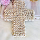 Coastal Decor 20cm Natural Shell Cross