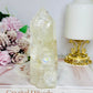 High Grade Clear Quartz Tower with Rainbows 13.5cm 434g