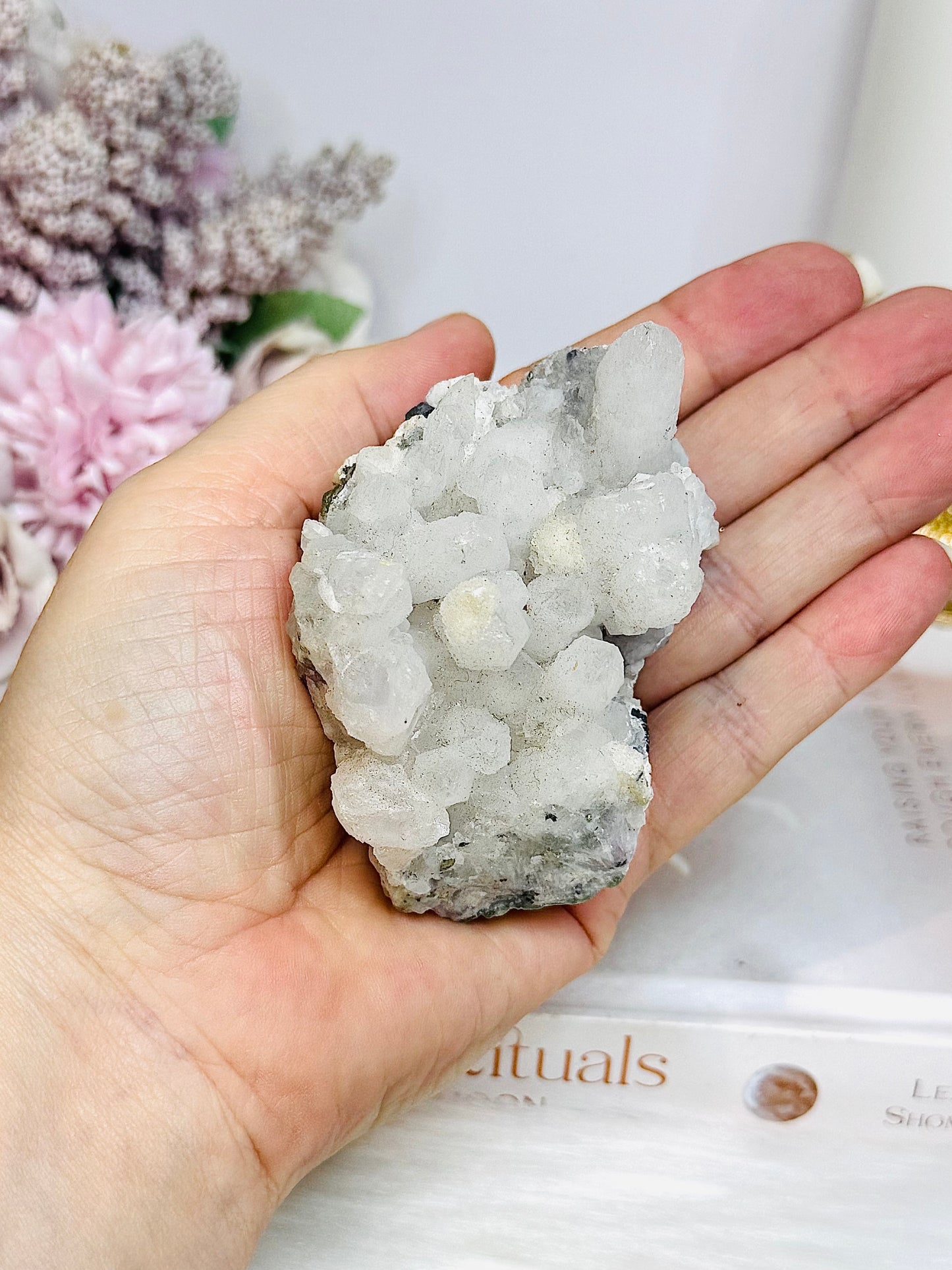 Quartz Cluster in Pyrite 8cm