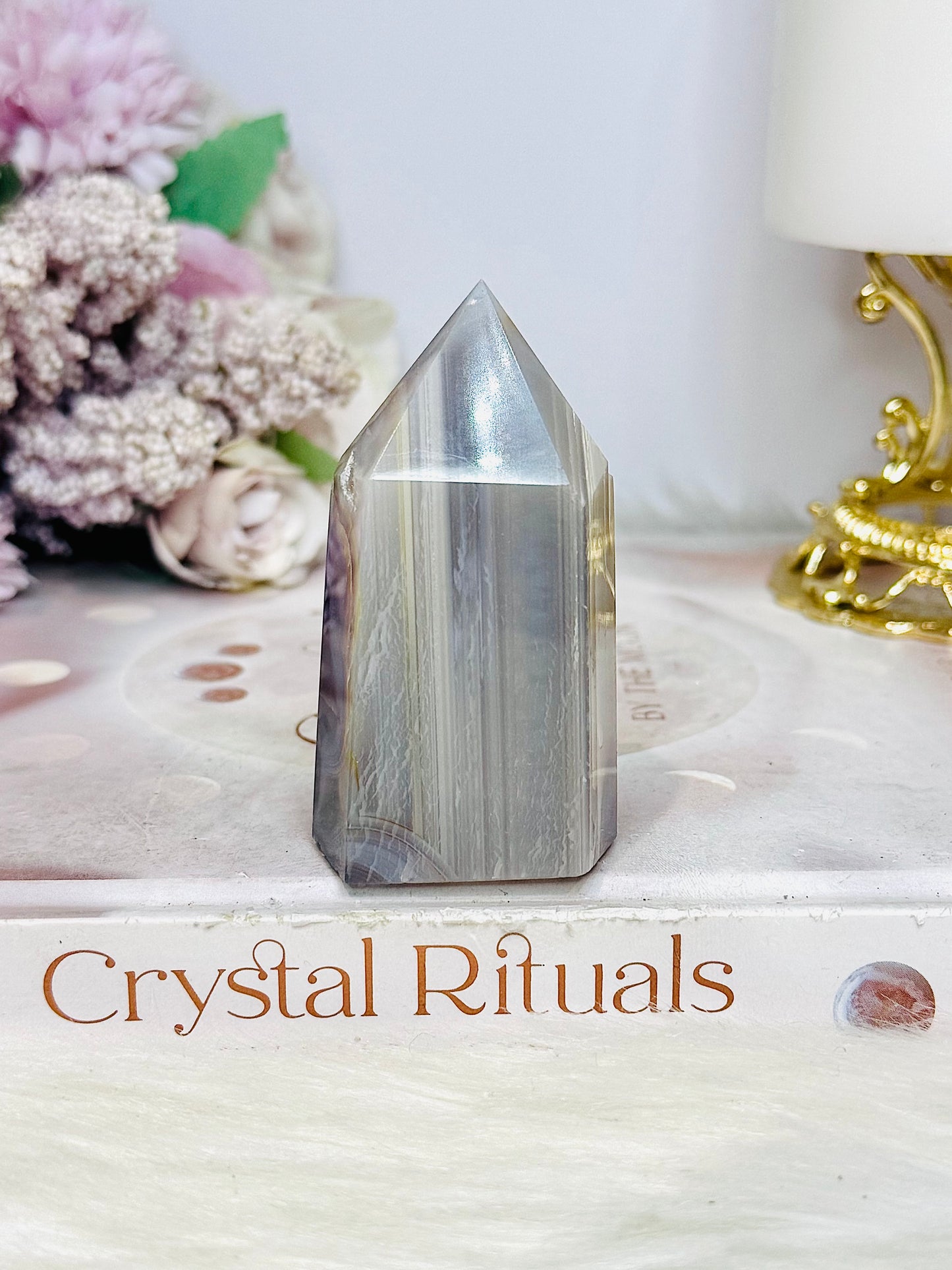 Flower Agate Point | Tower 7cm