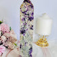 Huge Purple Cubed Fluorite in Matrix Carved Tower | Generator 22.5cm