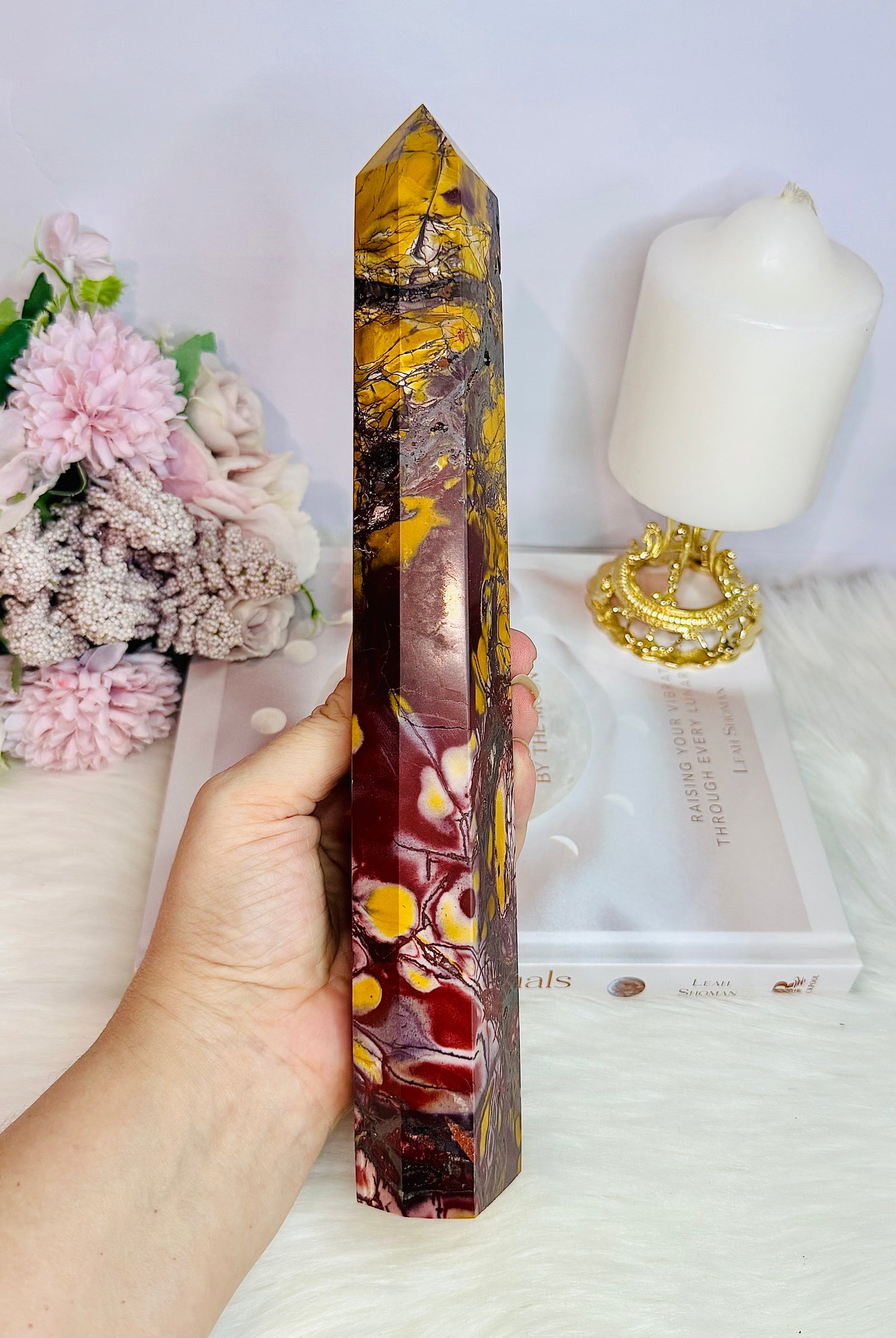 Incredibly Gorgeously Large Chunky 27cm Natural Mookaite Jasper Tower | Generator