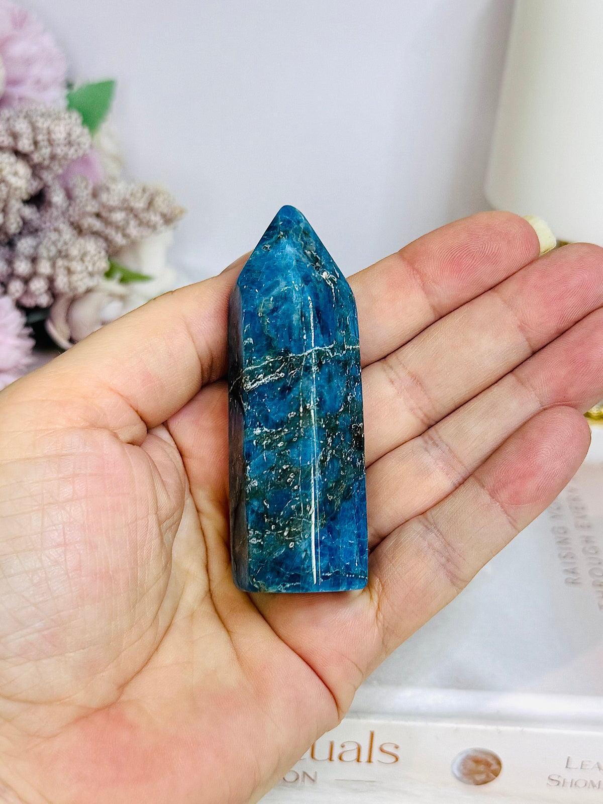 Blue Apatite Tower 7.5cm