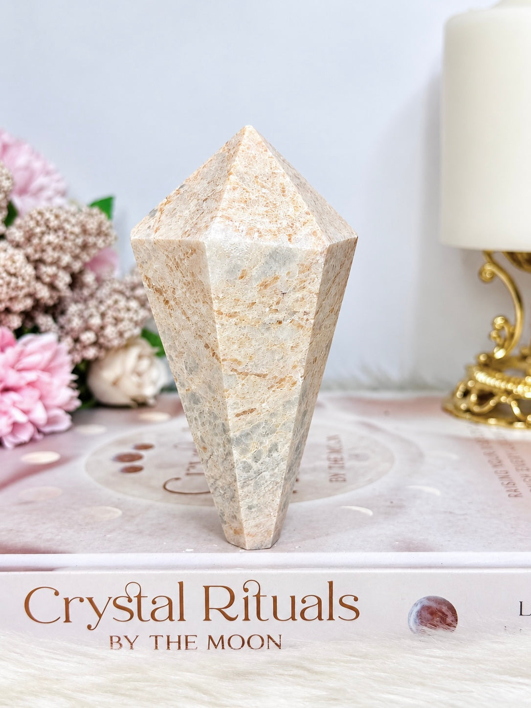 Pink Opal Tower | Point 10cm 223g