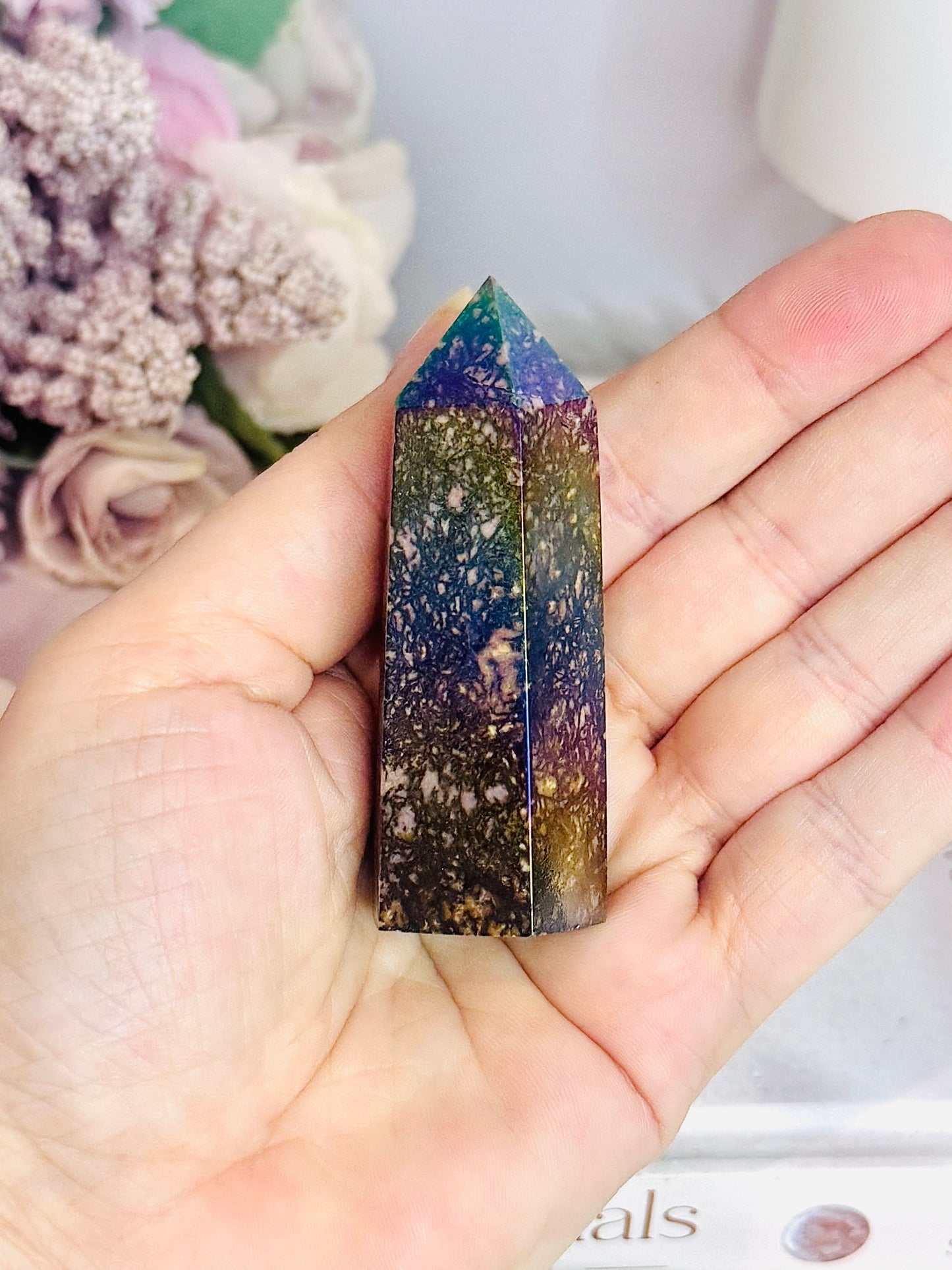 Aura Rhodonite Tower 7cm