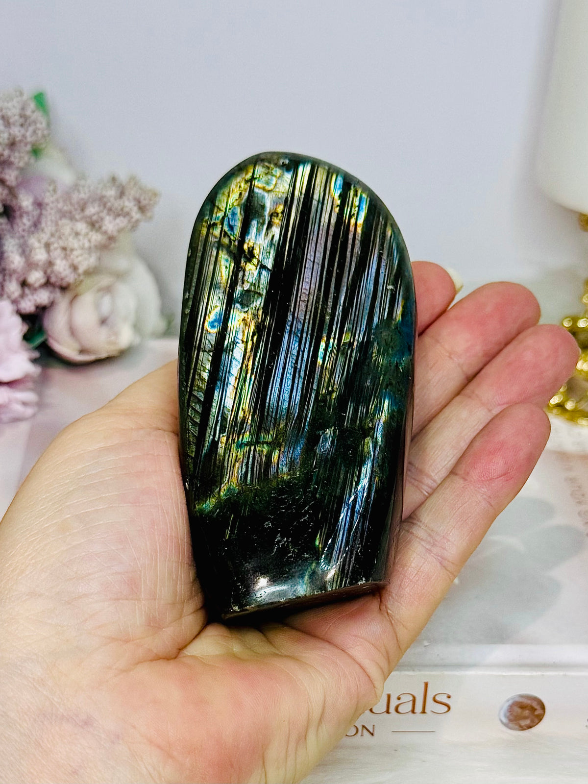 Purple Flash Labradorite Freeform 10cm 287g