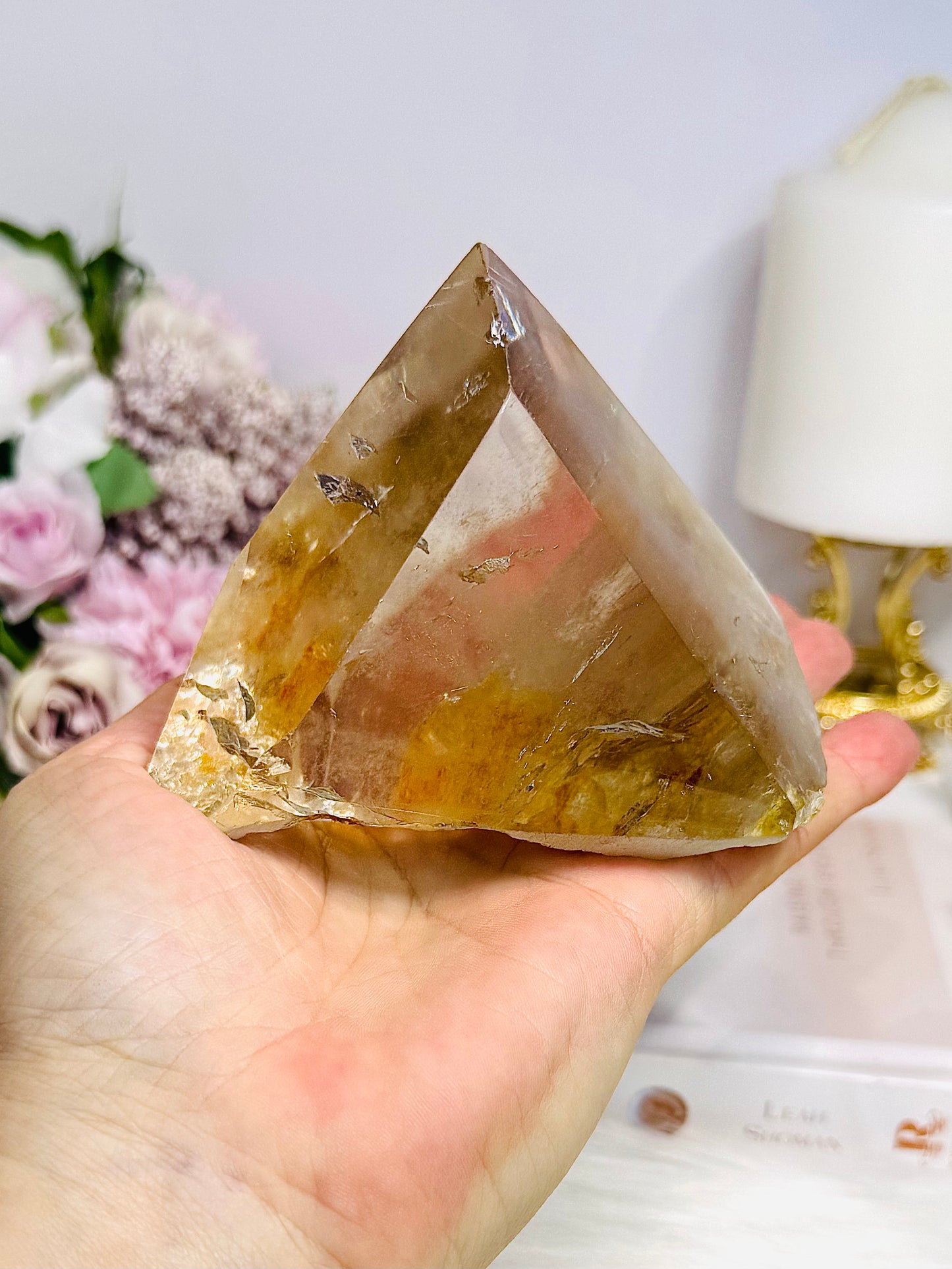 Natural Golden Healer Quartz Polished Freeform 10cm 421g