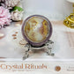 Crazy Lace Amethyst Sphere on Stand 197g
