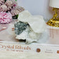 Large Clear Quartz Specimen with Pyrite 424g