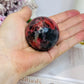 High Grade Rhodonite Sphere On Stand 212g