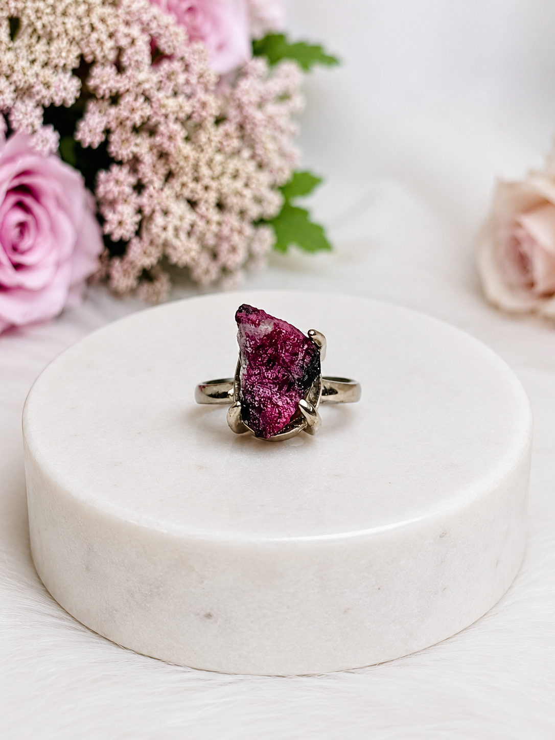 Ruby in Zoisite Adjustable Ring
