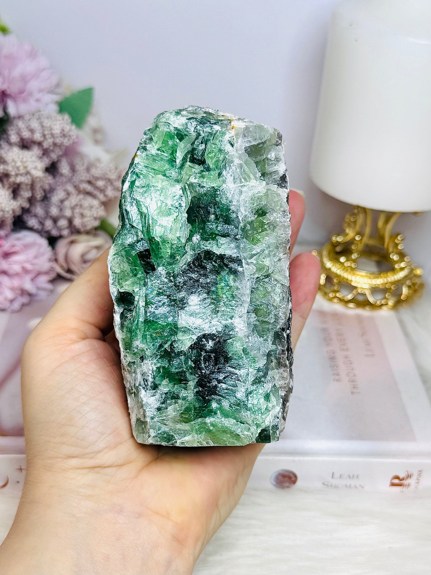Natural Large Green Fluorite Specimen 11cm 750g