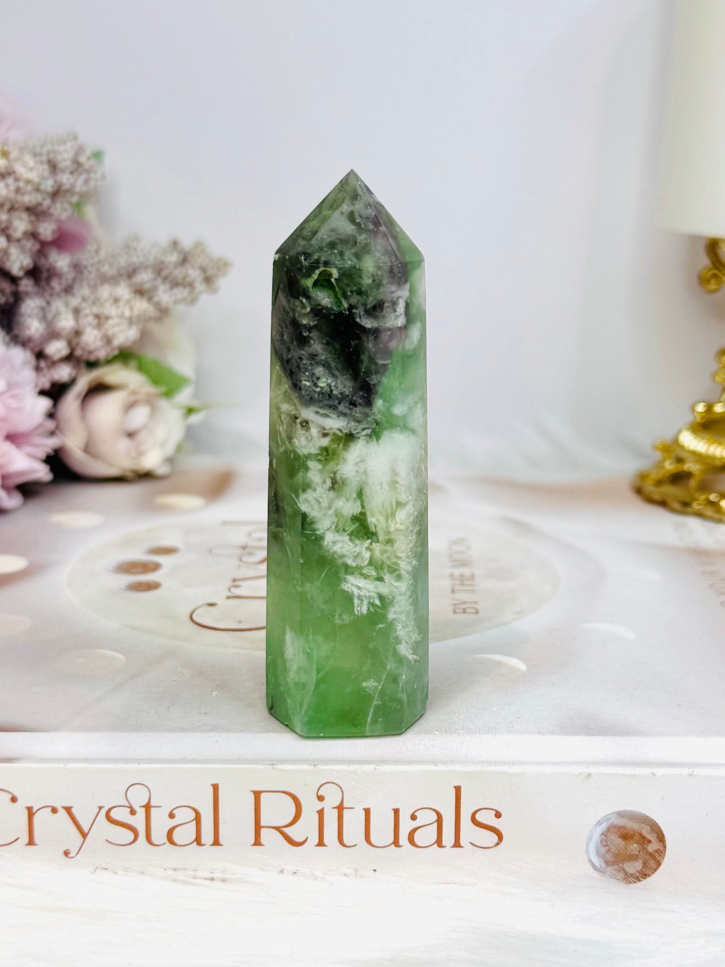 Feather Fluorite Tower 8.5cm