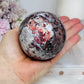 Mexican Lace Agate Sphere on Stand 476g