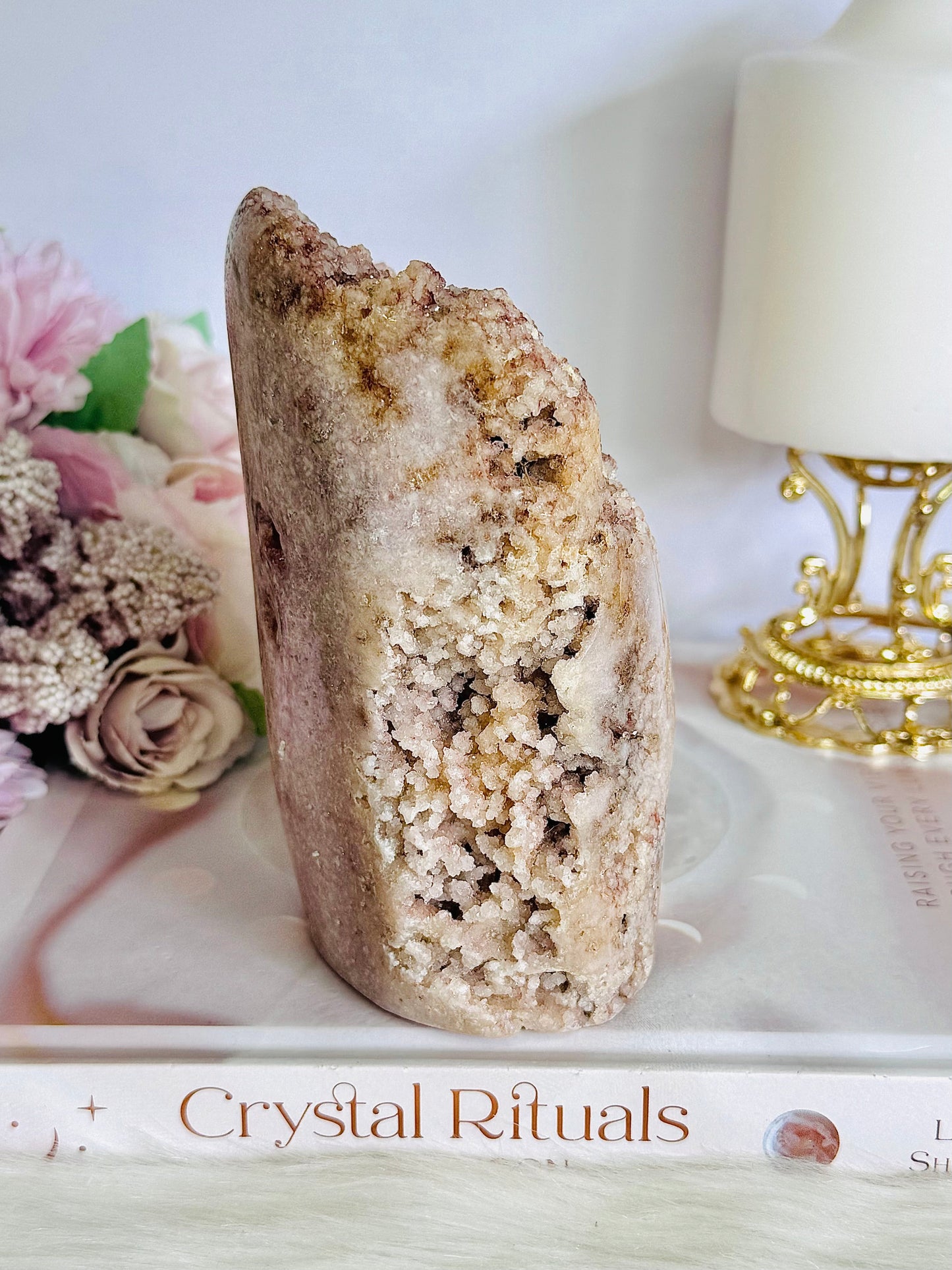 Natural Large Pink Amethyst Druzy Freeform  894g 12.5cm