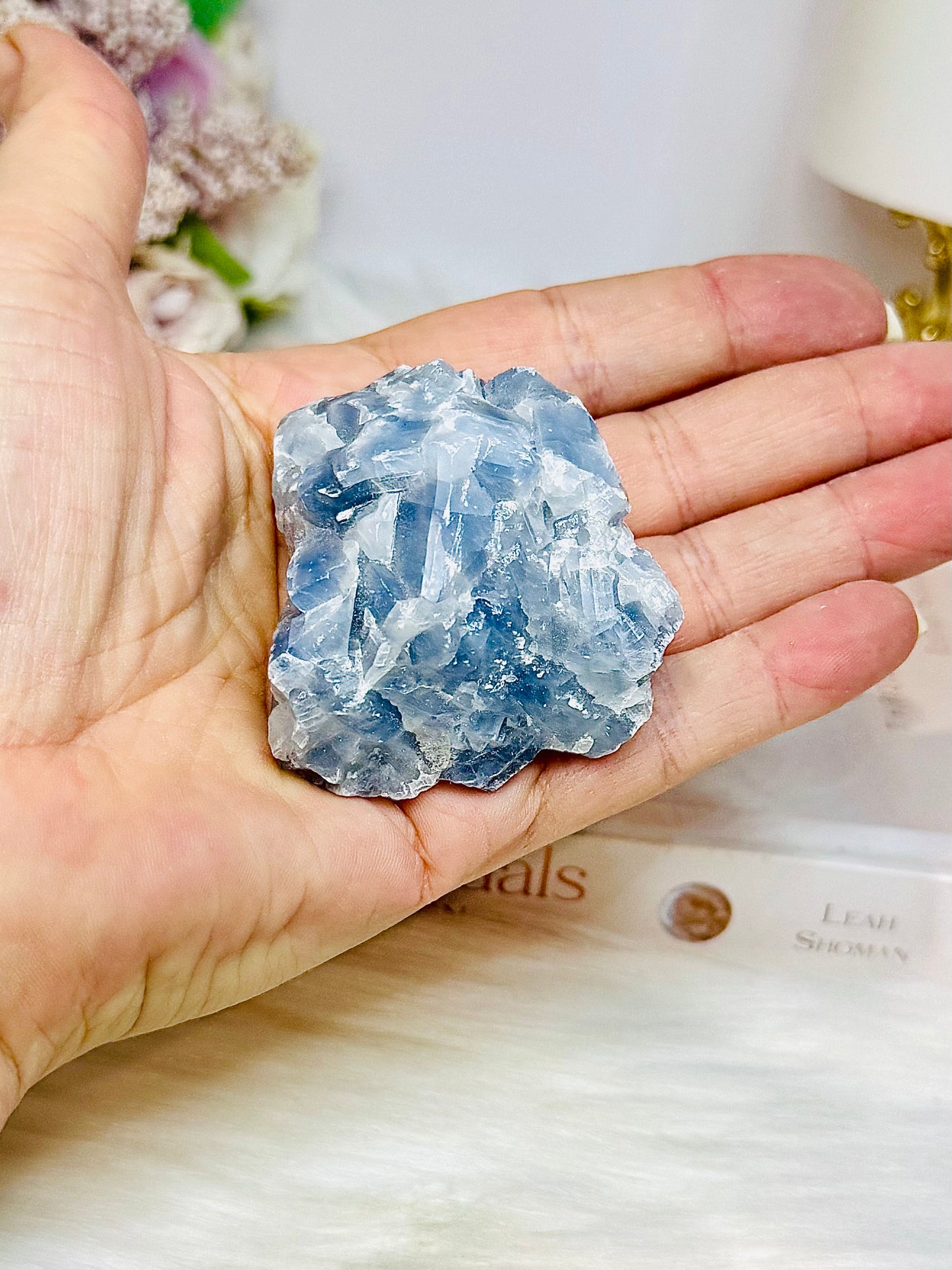 Natural Blue Calcite Specimen 188g