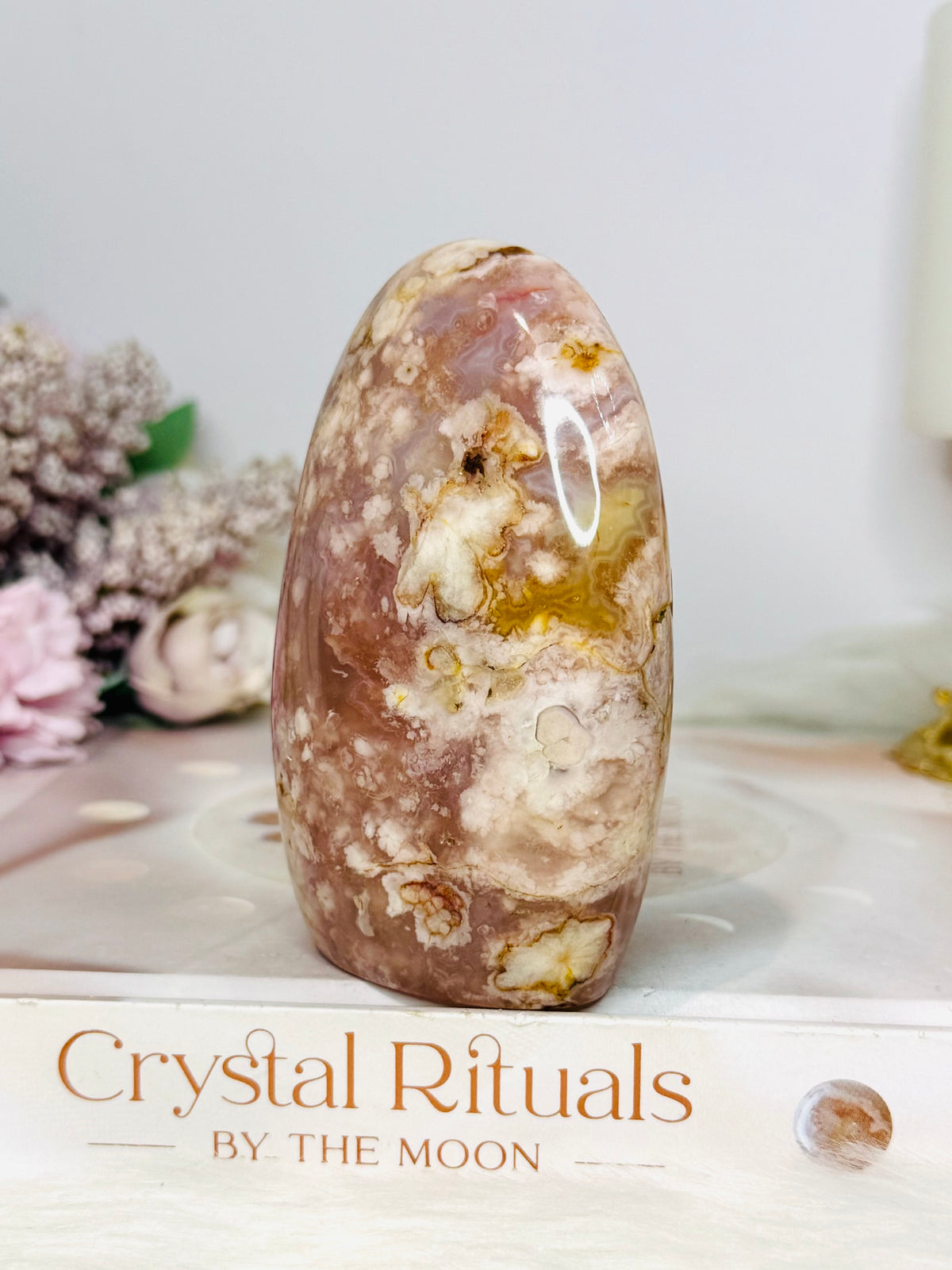 Large Flower Agate Freeform 9.5cm 321g