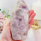 ⚜️ SALE ⚜️ Elegant Large 15cm 686gram Druzy Pink Amethyst Freeform From Brazil